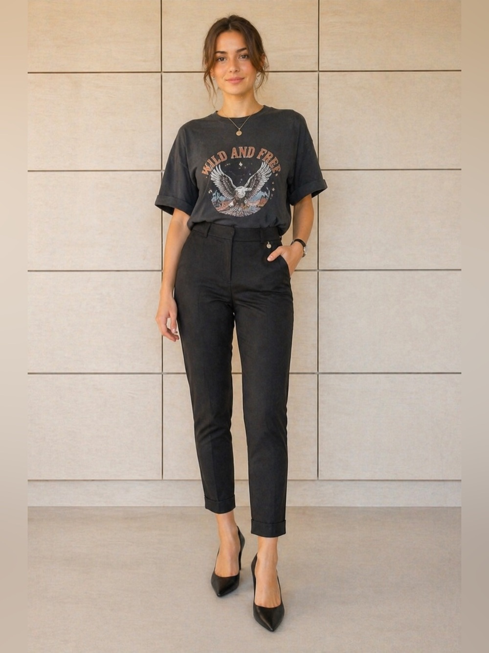 Black high waisted pants